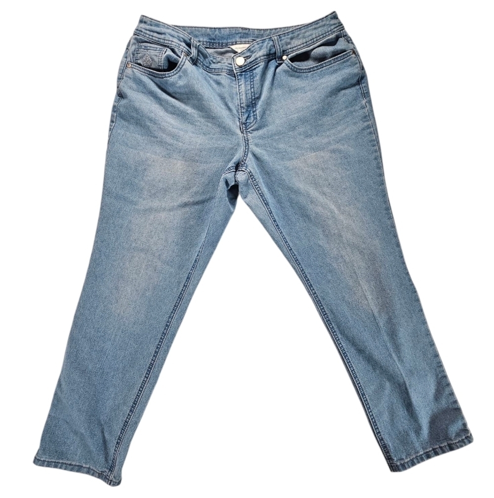 Christopher & Banks Petite Relaxed Blue Jeans Size 14P